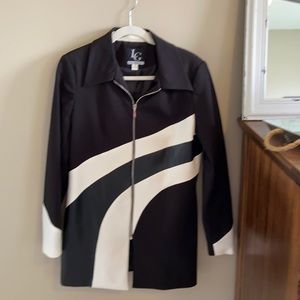 Lena Gabrielle black and white jacket